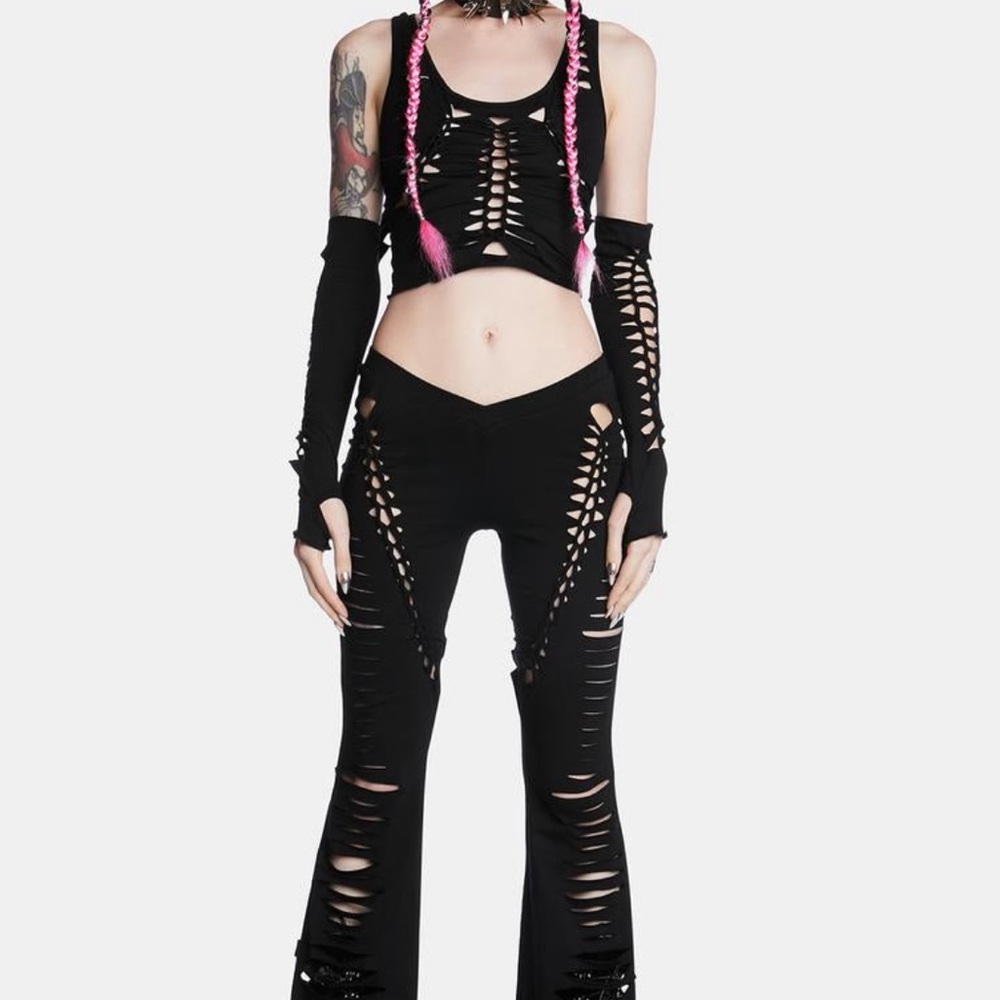 My Own Worst Enemy Shredded Top and Pants Bundle